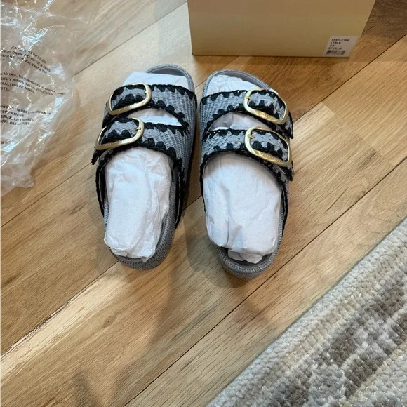 Loeffler Randall Theo Blue Two−Band Sandal - Picture 7 of 15